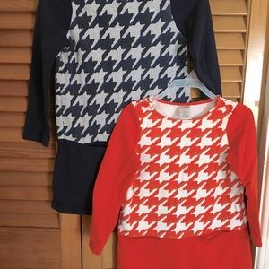 Gymboree houndstooth dress cotton sweatshirt